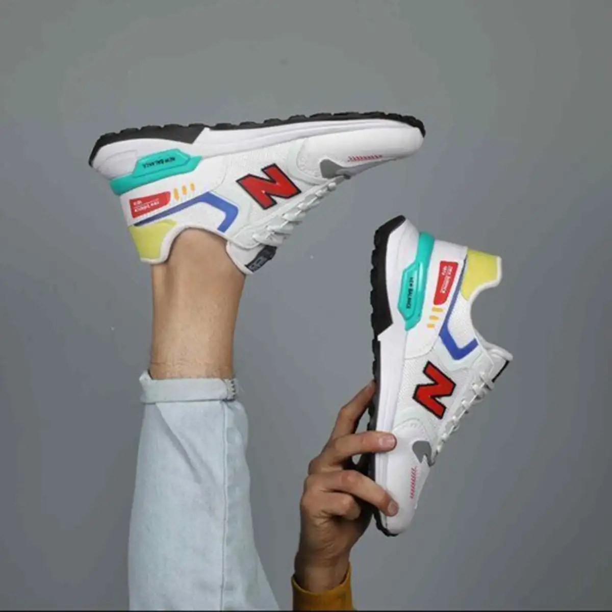 کفش ورزشی مردانه New Balance سفید مدل Darman