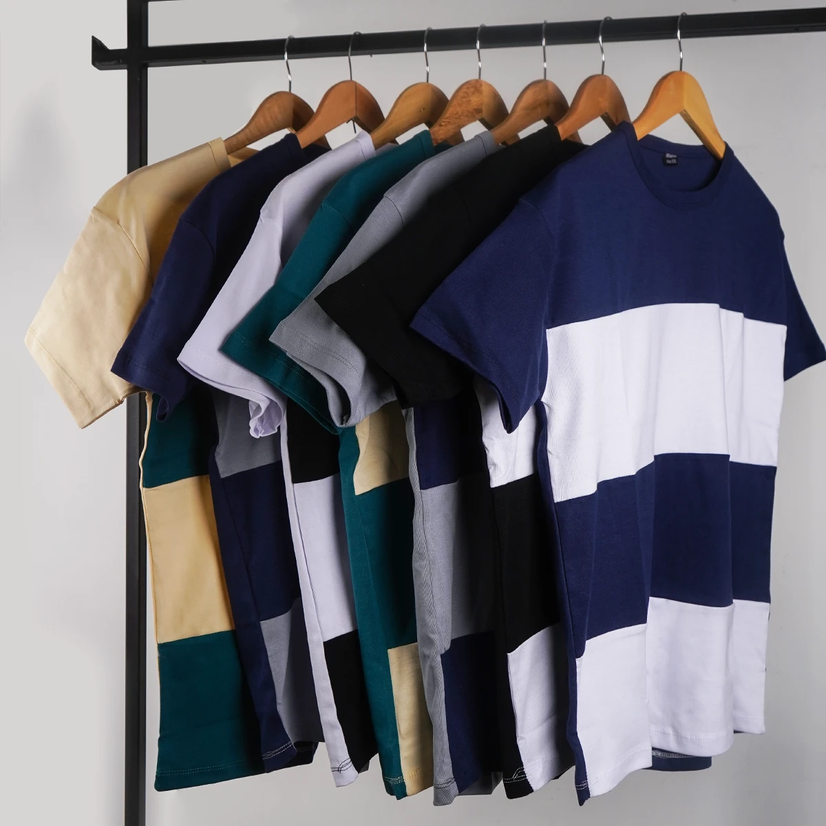 تیشرت مردانه طوسی سرمه ای مدل Dayar