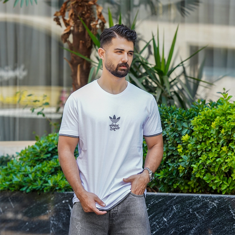 تیشرت مردانه Adidas سفید مدل T60