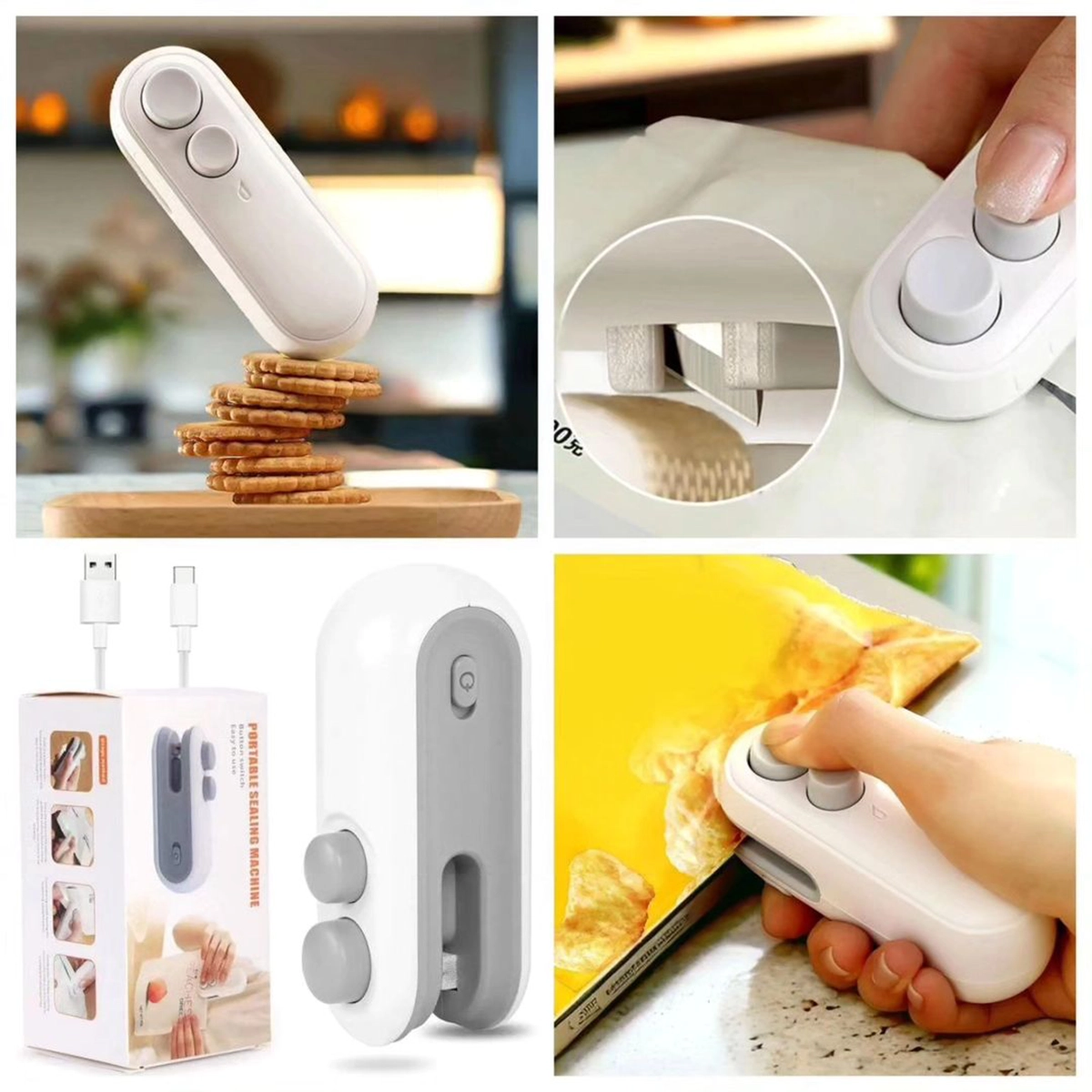 دستگاه پلمپ کیسه شارژی ، کاتر دار