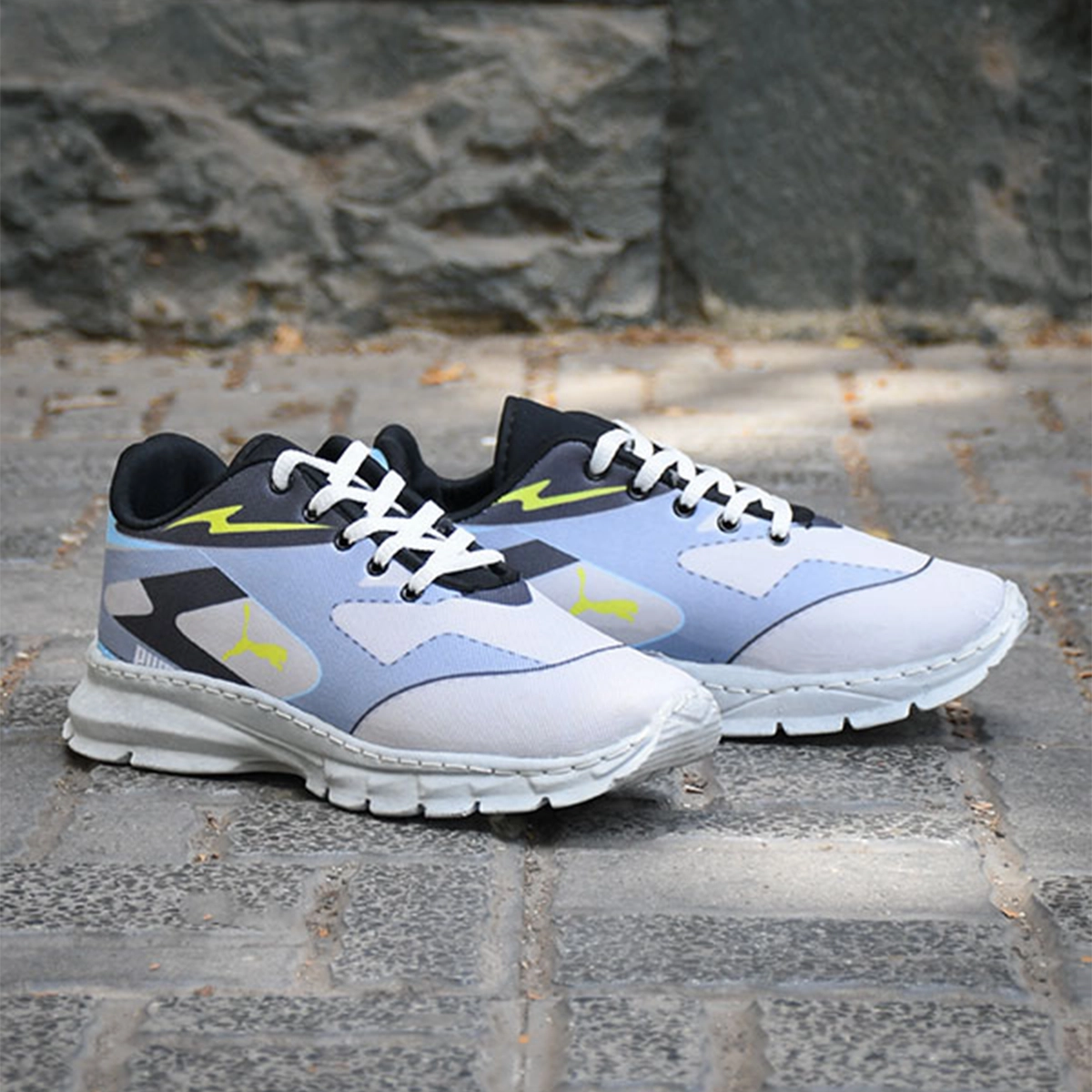 کفش ورزشی (T) آبی زرد پوما مردانه مدل P62