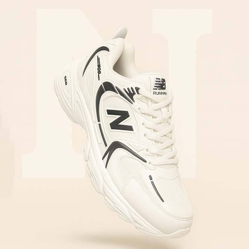 کفش ورزشی مردانه نیوبالانس سفید مشکی مدل TAKO