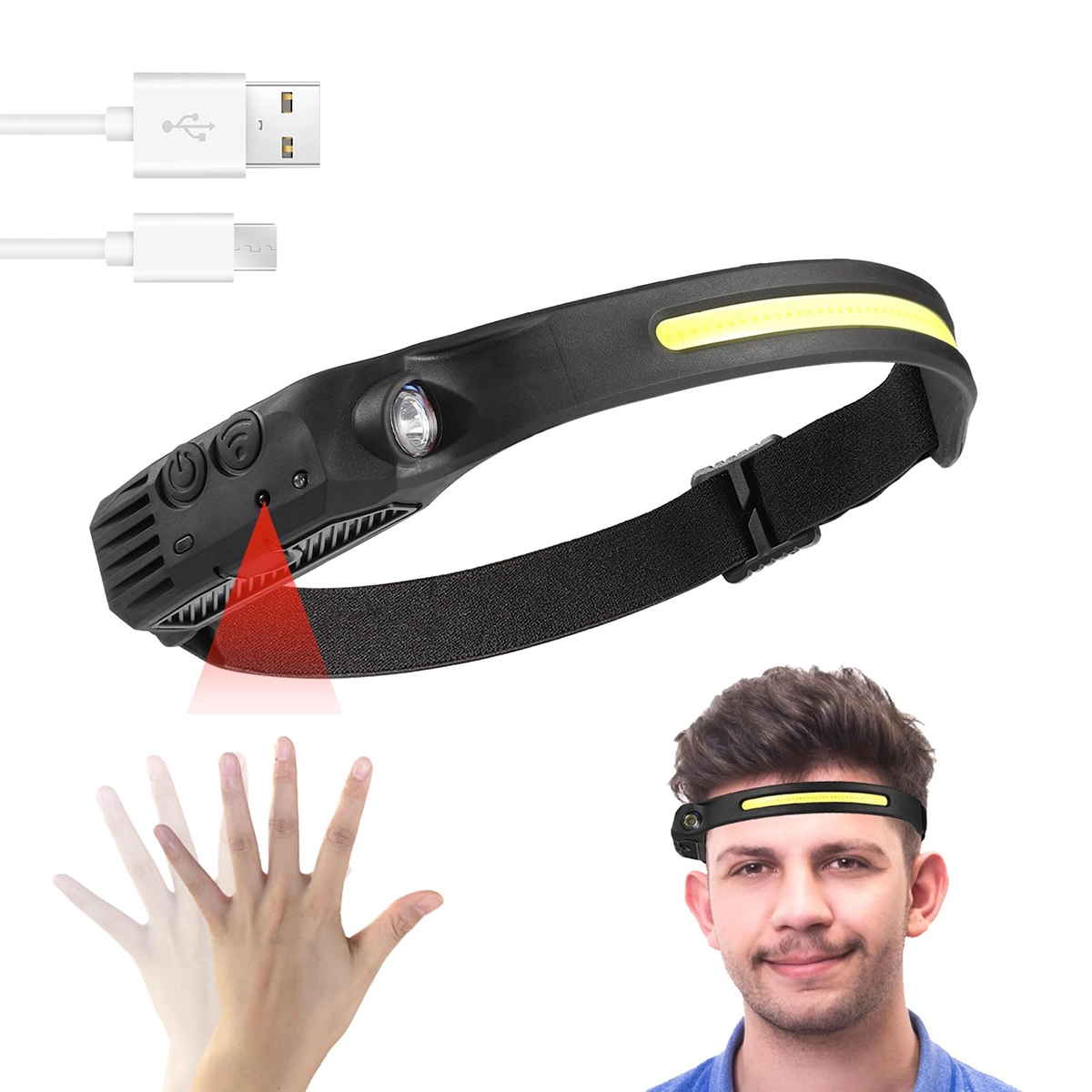 هد لامپ سنسوردار مدل YT200