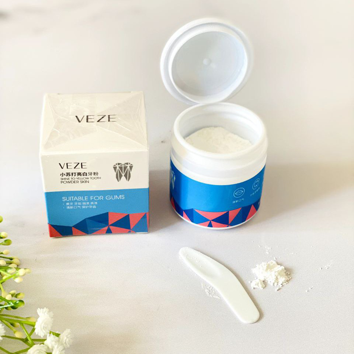 پودر سفید کننده دندان با عصاره نعنا veze