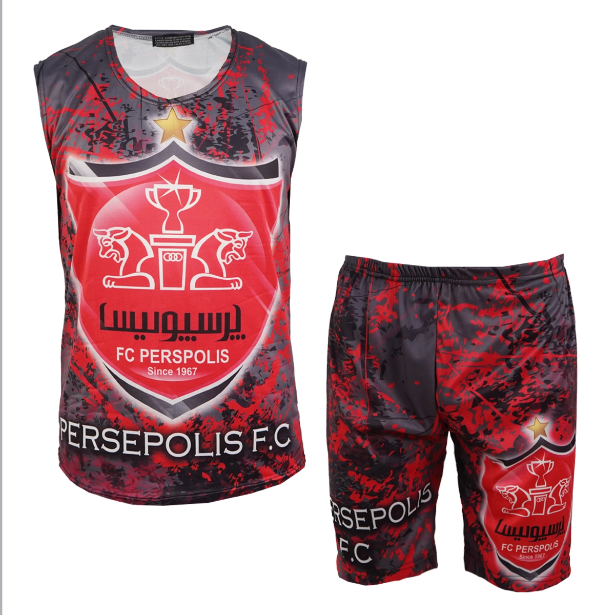 ست رکابی شلوارک پرسپولیس مردانه مدل Rambod