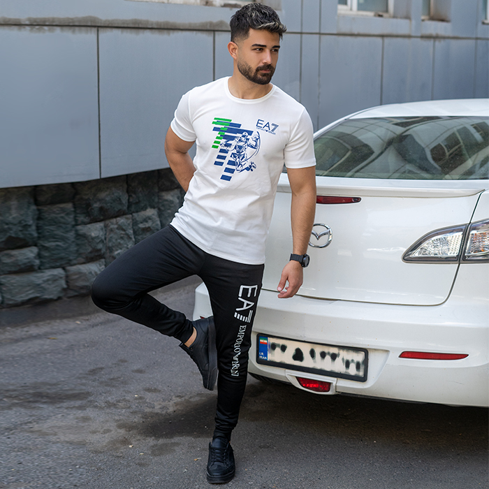 ست تیشرت شلوار EA7 مردانه مدل Zarin