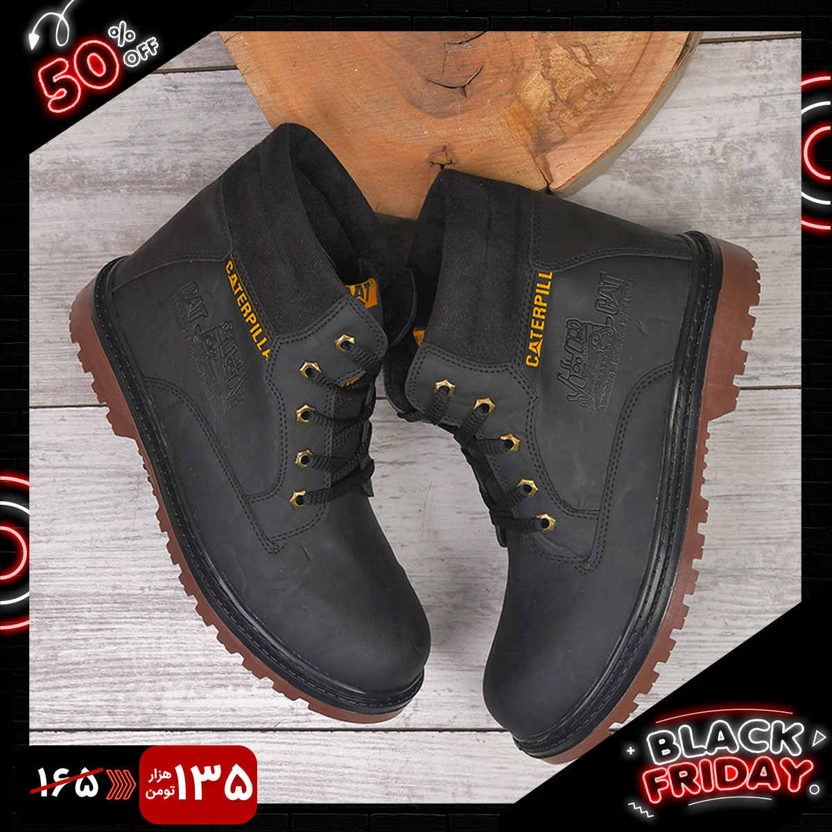 نیم بوت مردانه مدل Diako