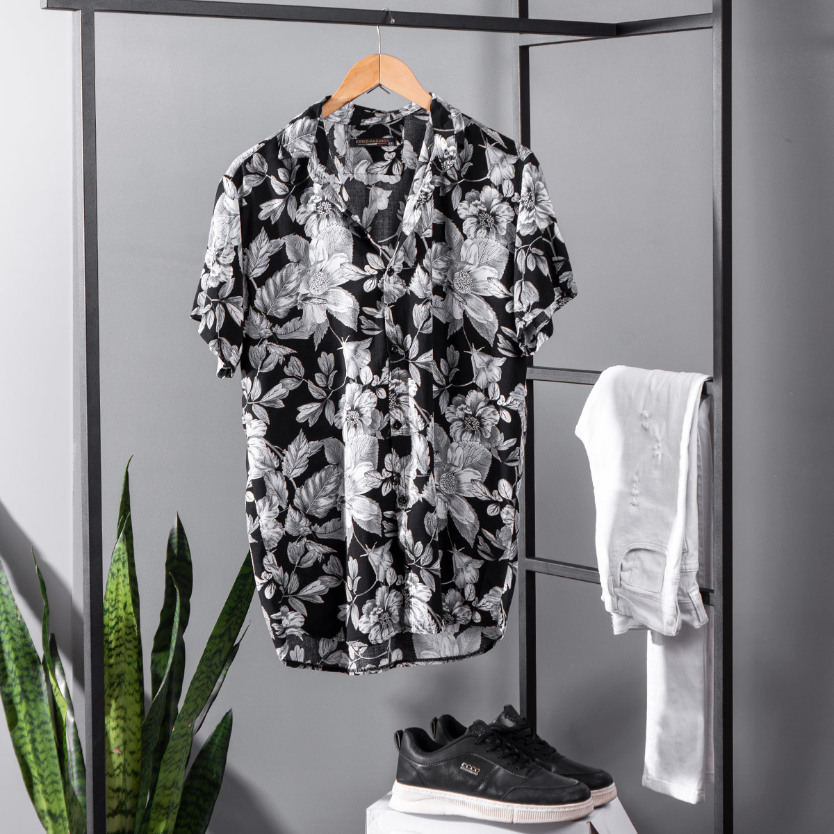 پیراهن هاوایی مردانه مدل Namiba