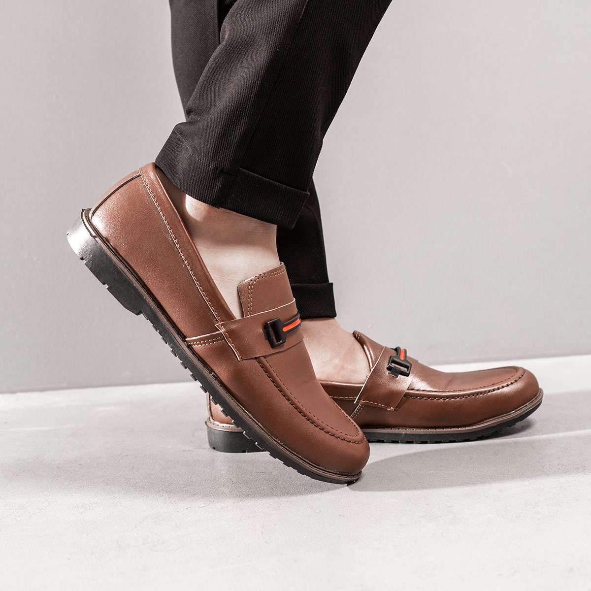 کفش کالج مردانه قهوه ای مدل Rasa