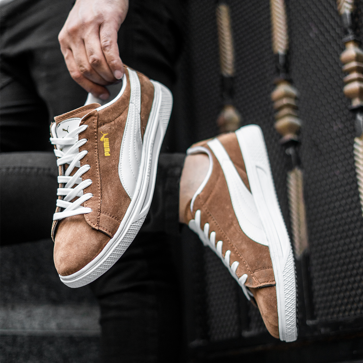 کفش ورزشی Puma مردانه قهوه ای مدلLenin