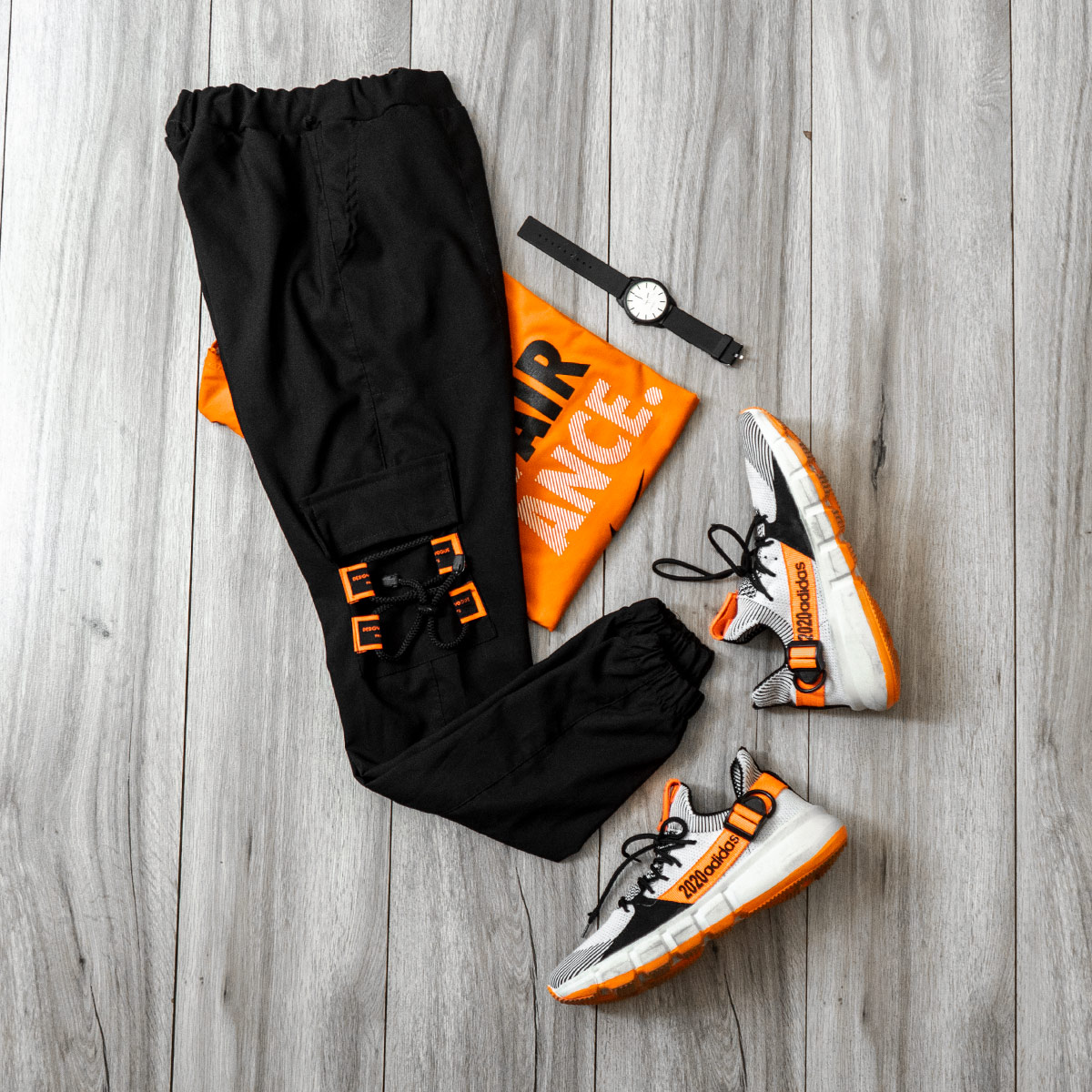 شلوار اسلش مردانه مشکی مدل Perada