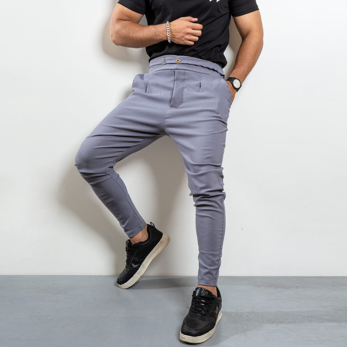 شلوار اسلش مردانه طوسی مدل Joie