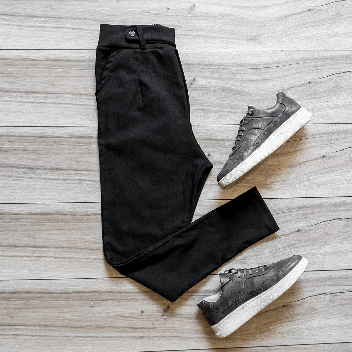 شلوار اسلش مشکی مردانه مدل Zaros