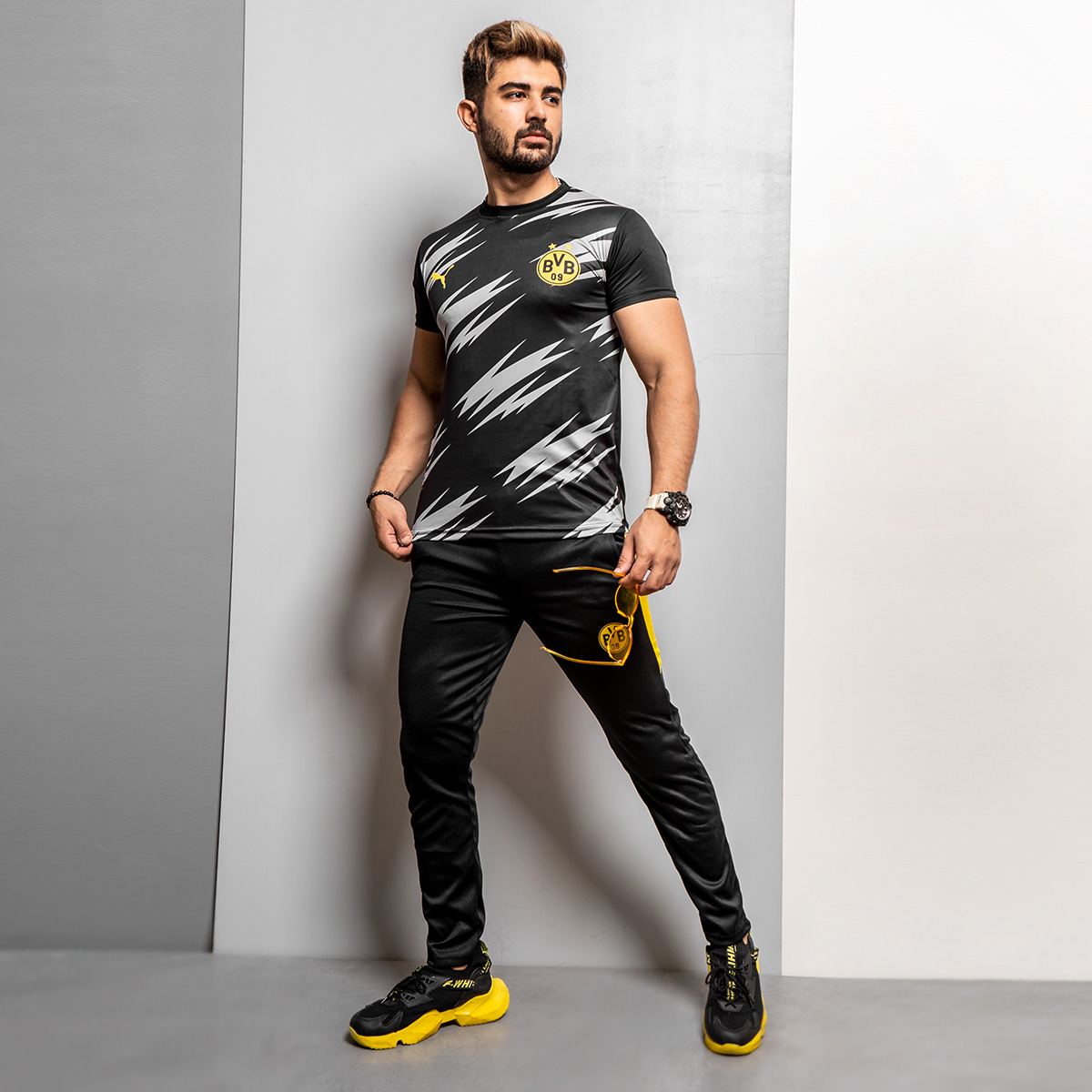 ست تیشرت شلوار مردانه دورتموندمدل K24