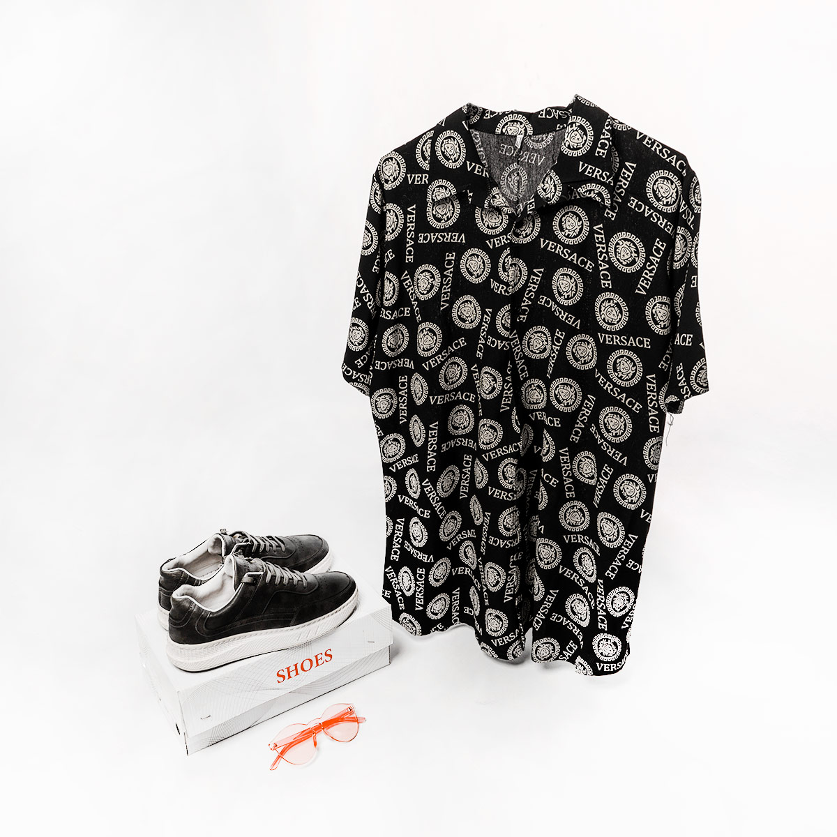 پیراهن هاوایی Versaceمردانه مدل Varon